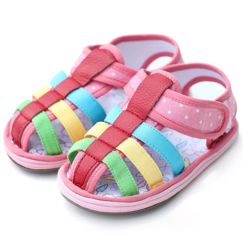 crocs rainbow sandals