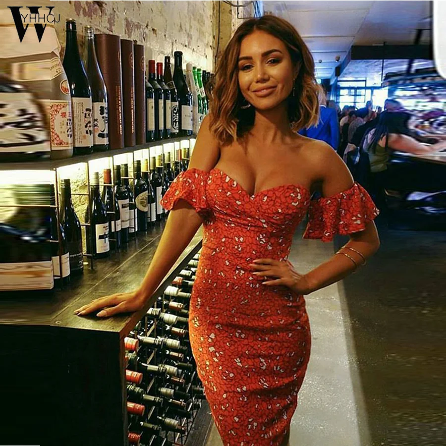 

WYHHCJ 2017 Backless Women Short Party Dress Bodycon Sexy Print Dress Strapless Sexy Club Dress Vestido De Festa Curto