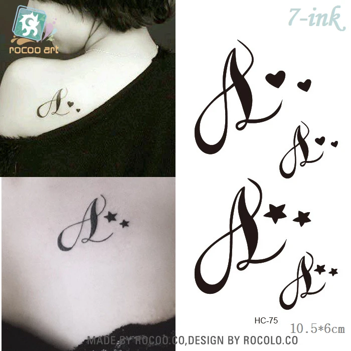 037 10 De Réductiontatouage Temporaire Autocollant Mignon Coeur étoile Transfert Deau Faux Tatouage Flash Tatto étanche 1056 Cm In Tatouages
