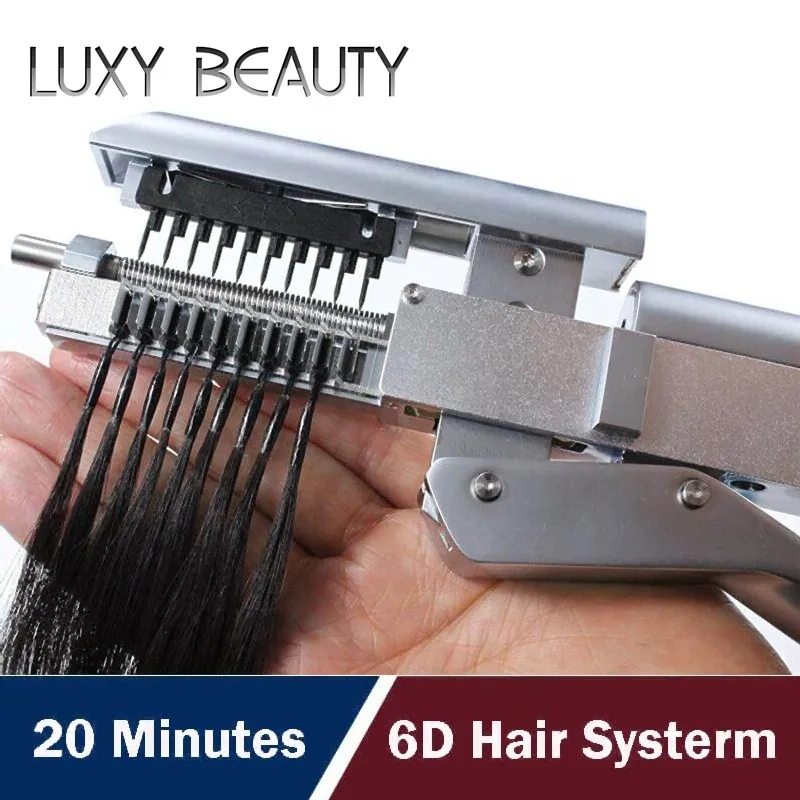 6D Professional Hair Extension High-end Hairdressing Metal Tools Seamless Natural Hair Extension Machine 6D Professional Hair Extension High-end Hairdressing Metal Tools Seamless Natural Hair Extension Machine