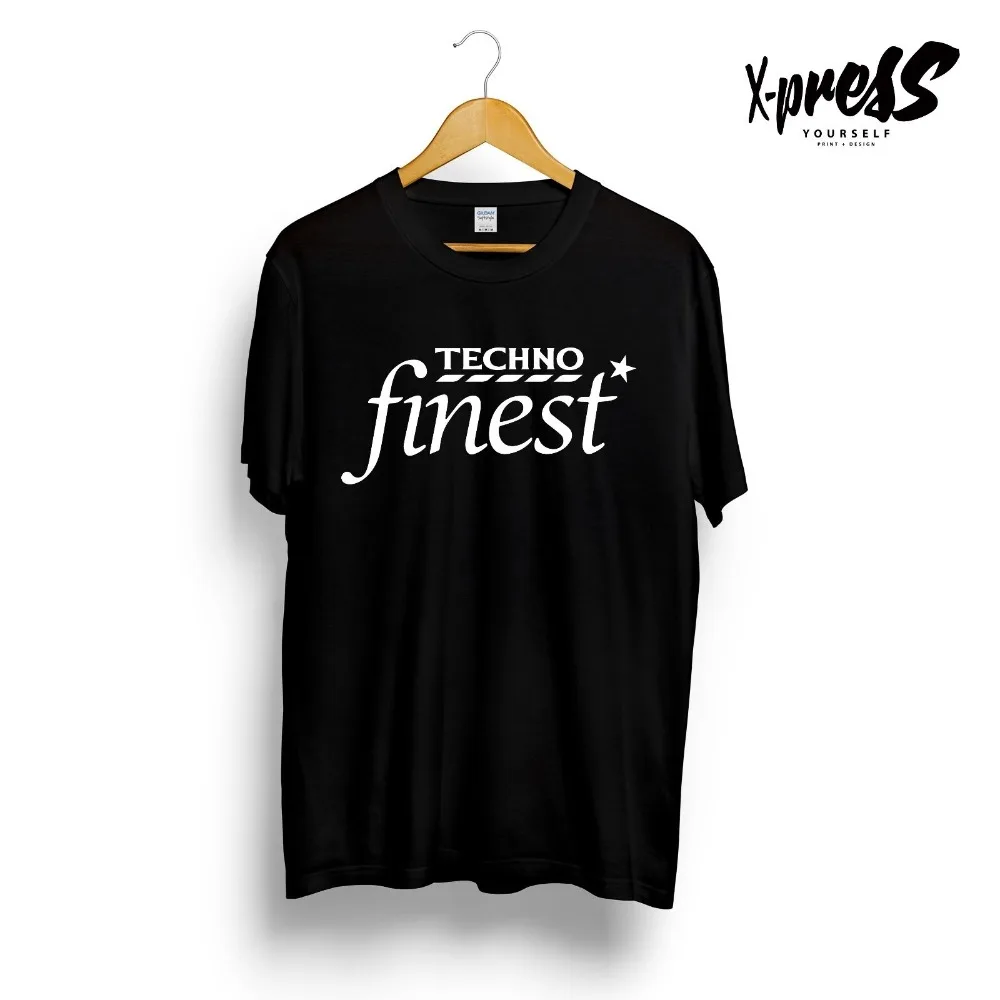 cheap Techno Finest Printed Slogan Black Dance Music Electronic House Ibiza 2019 Creative Novelty Summer Style Cotton Order T Shirts