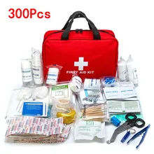 Portable 16-300 pièces ensemble de survie d'urgence trousse de premiers soins pour médicaments Camping en plein air randonnée sac médical sac à main d'urgence