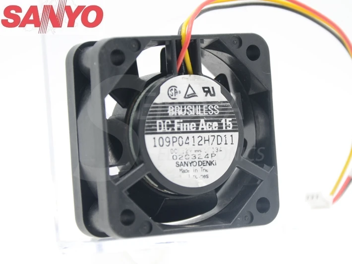 Для Sanyo 109P0412H7D11 40*40*15 мм 4015 40 DC 12V 0.13A ТВ набор осевой вентилятор охлаждения|cooling fan|tv