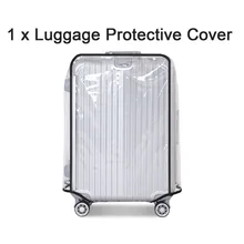 Водонепроницаемый защита багажа от грязи защитный чехол прозрачный дизайн ПВХ путешествия Чемодан крышка