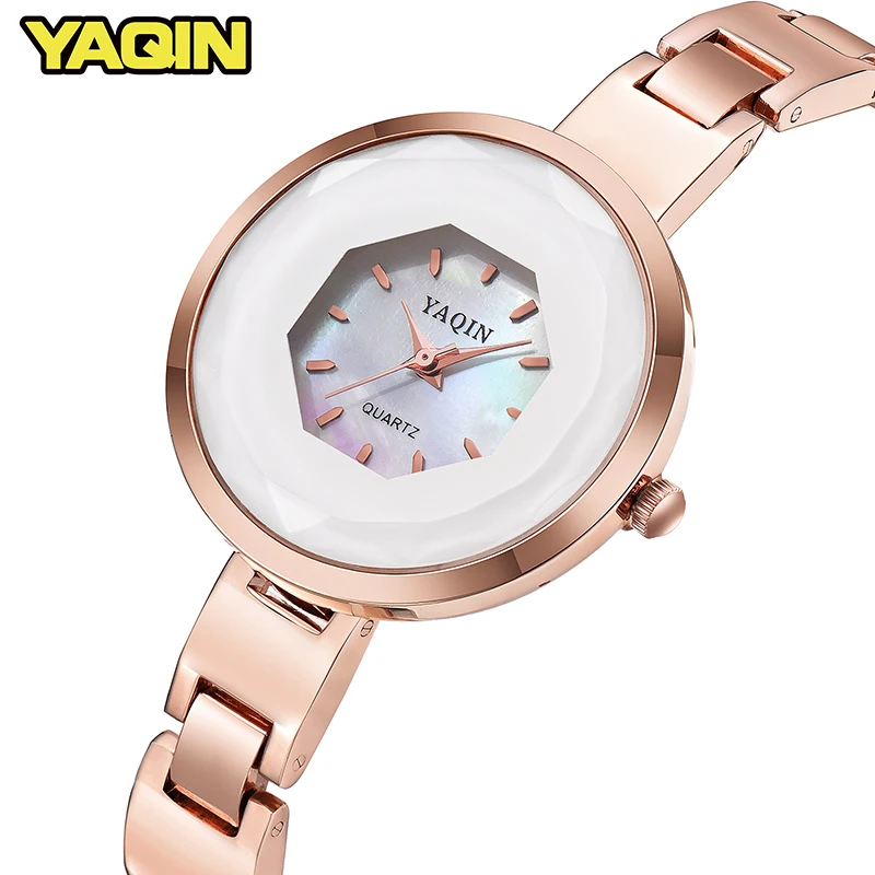 

YAQIN Top Brand Luxury reloj mujer Fashion Women Watch Stainless Steel Quartz Watch Waterproof Ladies Watch montre femme