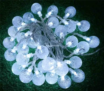 

5m 50 LED Pendant String Lights Battery Operated Crystal Balls Christmas Wedding Decoration Luminary Twinkle Lights