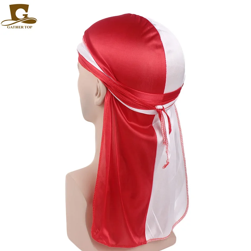  Silky Satin Durags for Men (Black) : Clothing, Shoes