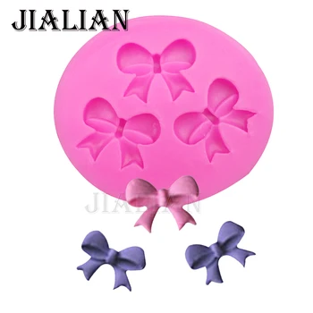 

Mini bow chocolate Party cake decorating tools DIY baking fondant silicone mold used to easily create poured sugar T0162