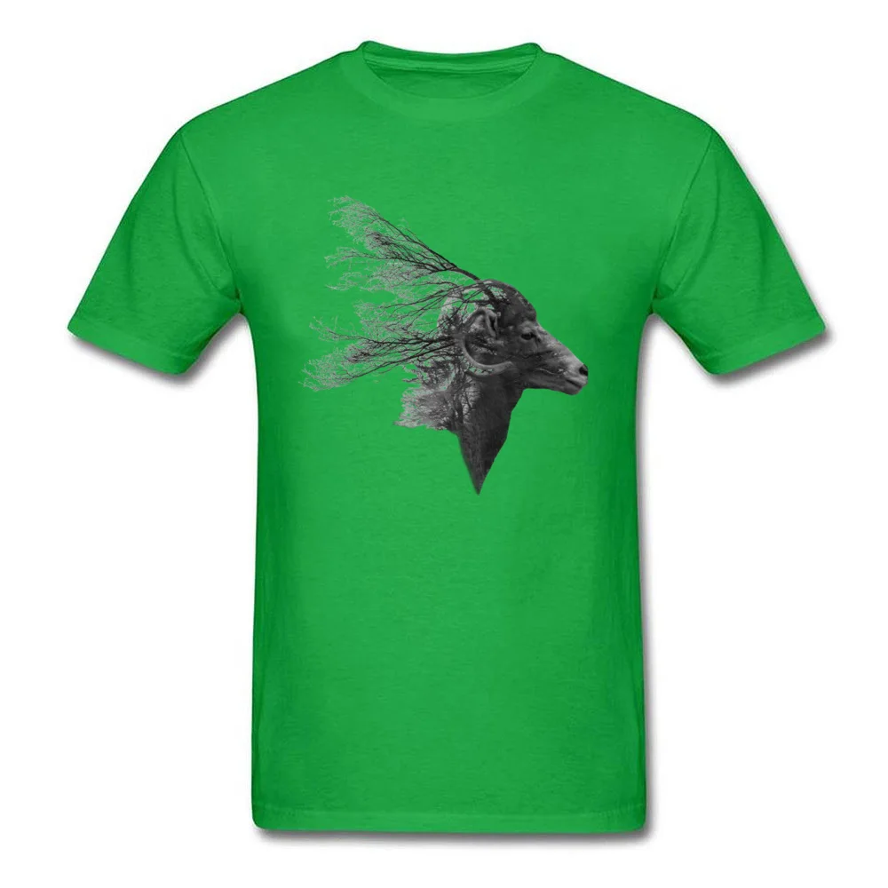 Double Exposed Mountain Goat_green