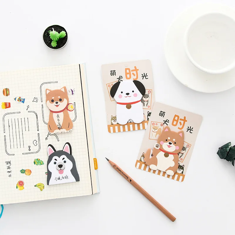 4 шт./компл. Дневник для собаки блокнот заметок наклейки пакет Kawaii планировщик