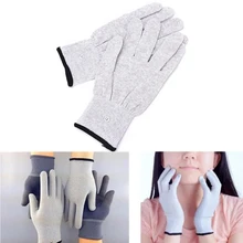 Новинка, 1 пара, дышащие проводящие электротерапевтические массажные электродные перчатки для использования с машиной Tens для массажа рук, подтяжки