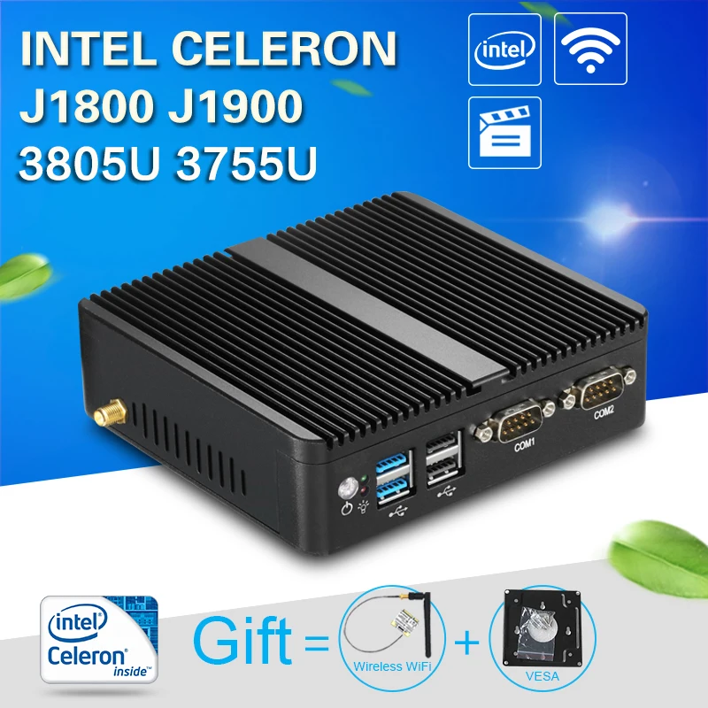 XCY Fanless font b Mini b font font b PC b font Windows 10 4GB font