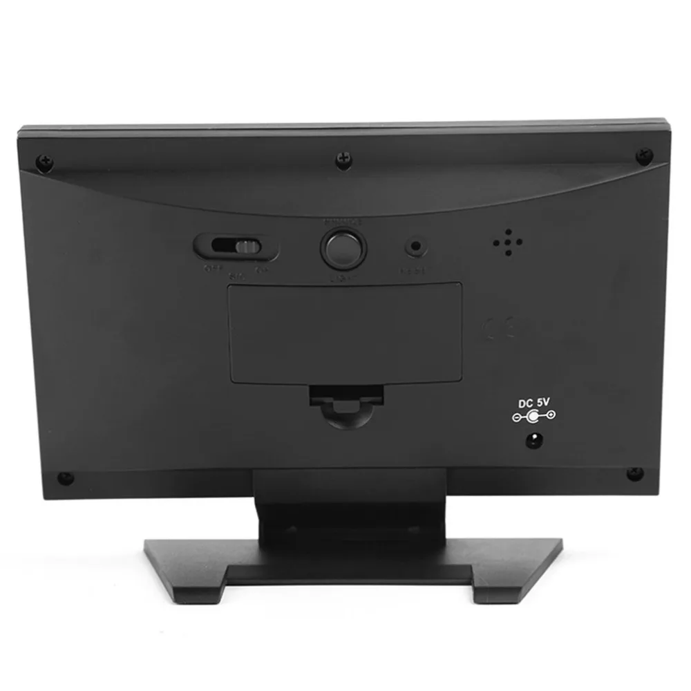 Reloj electrónico Digital LCD temperatura humedad Monitor termómetro higrómetro electrónico interior reloj de pronóstico del tiempo Reloj electrónico Digital LCD temperatura humedad Monitor termómetro higrómetro electrónico interior reloj de pronóstico del tiempo