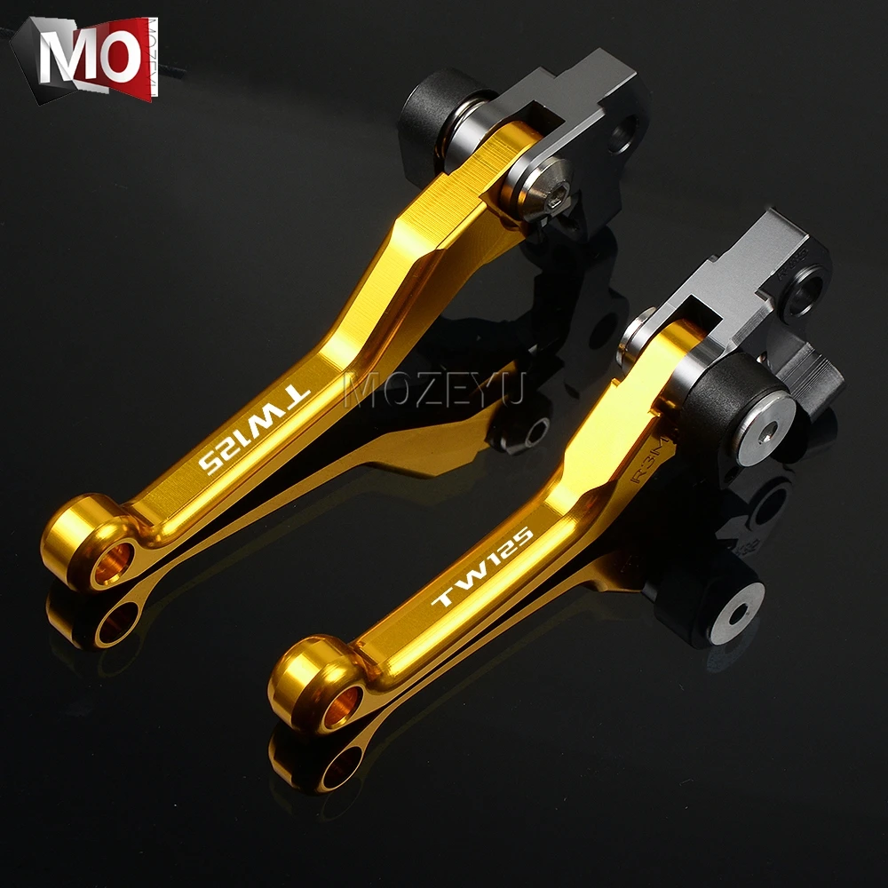 TW125 99-04 Gold Для YAMAHA TW125 TW 125 1999-2004 2000 2001 2002 2003 мотокросса CNC Pivot тормозные рычаги сцепления Байк мотоцикл - Цвет: TW125 99-04 Gold