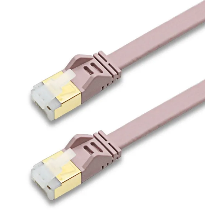 

10G network cable high-speed transmission flat soft gold-plated cable aa50