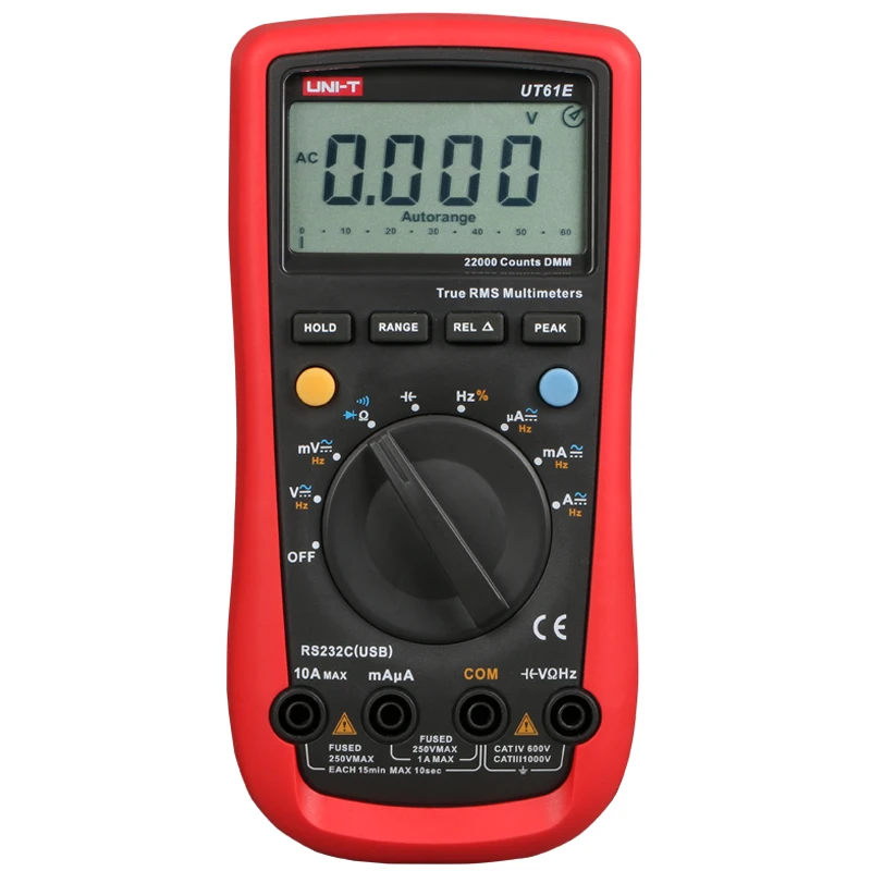 UNI T UT61A/UT61B/UT61C/UT61D/UT61E Современный цифровой мультиметр Автоматический диапазон