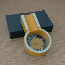 COHIBA мини титановые сплав Путешествия использовать три цвета сигары Пепельница держатель 1 отдых