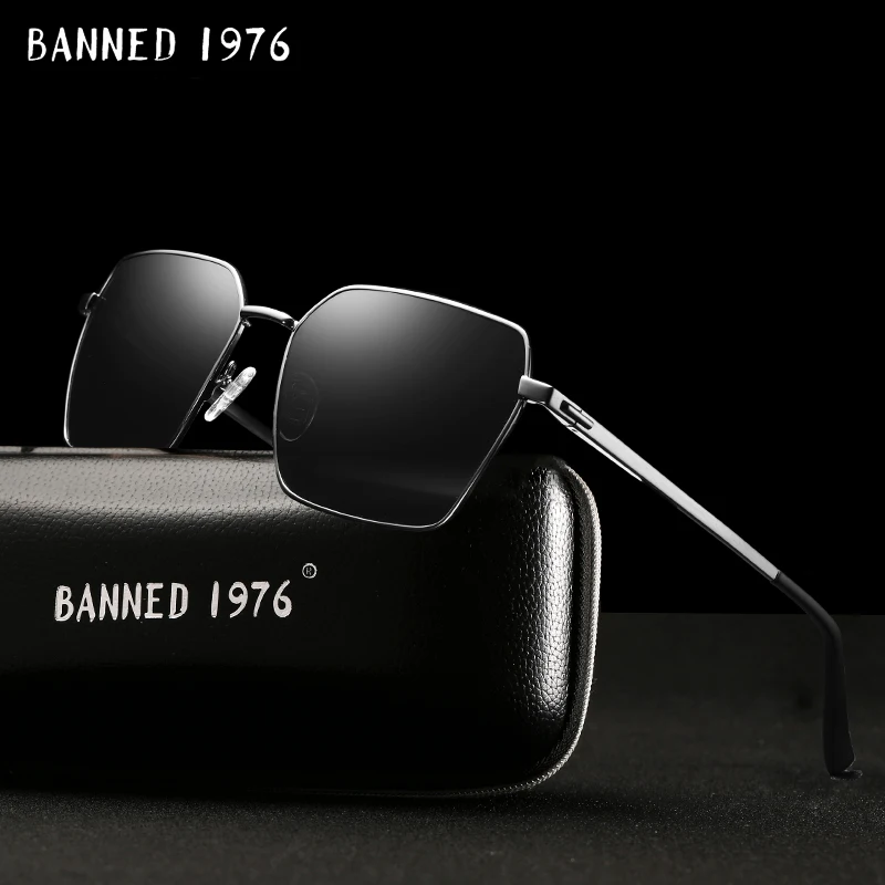 

2019 Original Gift Box Square Sunglasses Men Women Fashion Brand Designer Retro Frame Vintage Sun glasses High Quality UV400