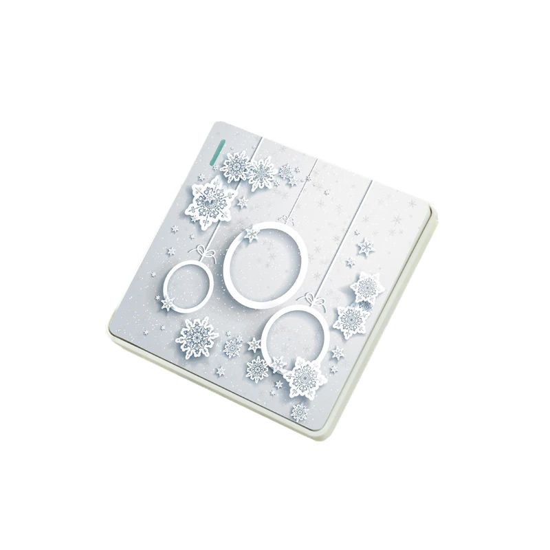 

New style Luxury Wall Home Switch Panel Light Switch Stereo Vision Decoration Push Button Switch 110-250V 10A