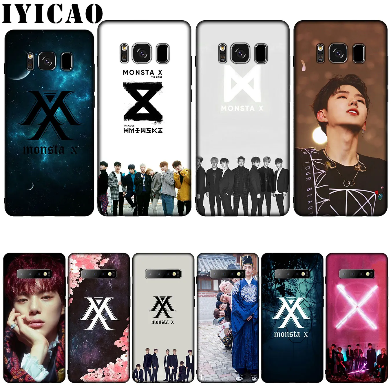 Силиконовый мягкий чехол KPOP Boy Group Monsta X для Samsung Galaxy S20 S10 S9 S8 Plus Lite Ultra S6 S7 Edge