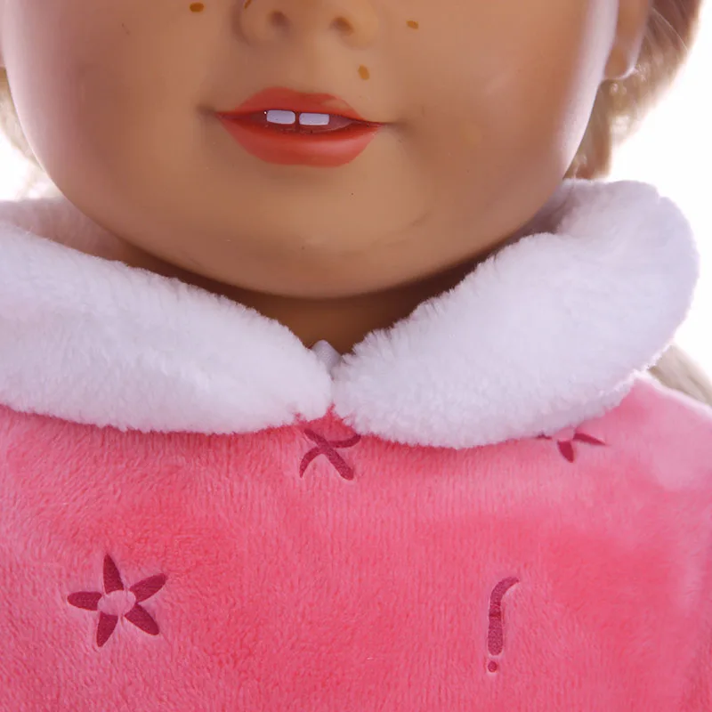 Розовый 3 шт. пижамы одежда для American Girl Кукла 18 дюймов куклы и Аксессуары LG1233|doll
