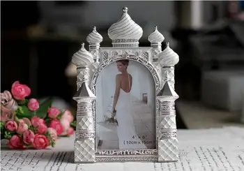 

Metal frame castle shape frame picture frame Wedding photo frame Bridal Favor Gift ornaments home decoratio XC040