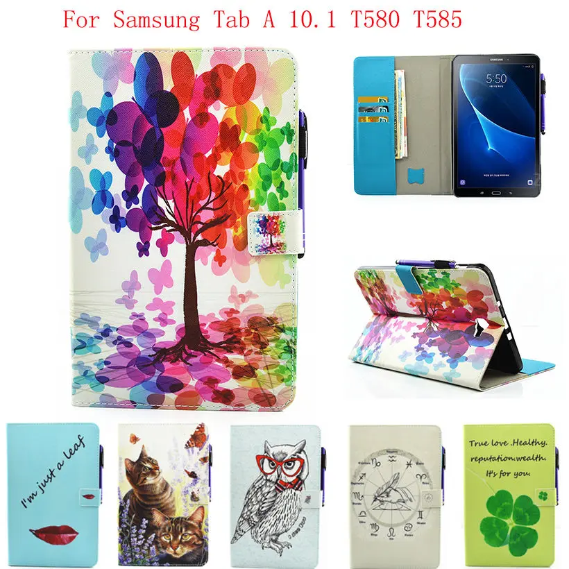 Модный чехол для Samsung Galaxy Tab A a6 10 1 2016 T580 T585 с рисунком из мультфильма планшета ТПУ +