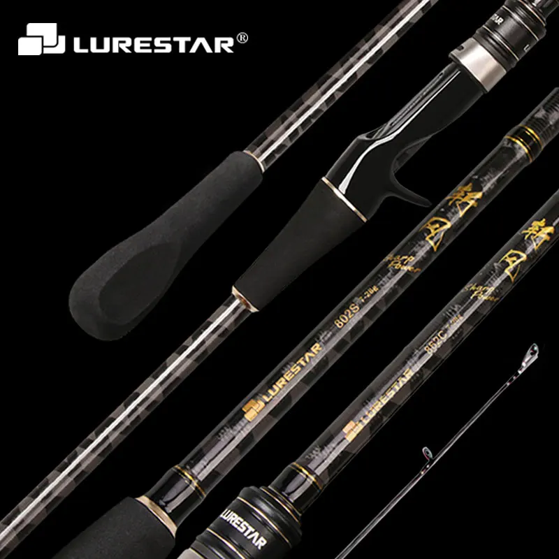 

Lurestar 2.4m 2.58m 40ton Carbon Fiber Fishing Rod M/MH Power Fast Action Fuji Part Spinning Baitcasting Rod