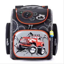 Delune Big Large Capacity 3D Racing Cars Backpack Motorcycle Printing School Bags Children Bag Orthopedic Backpacks For kids