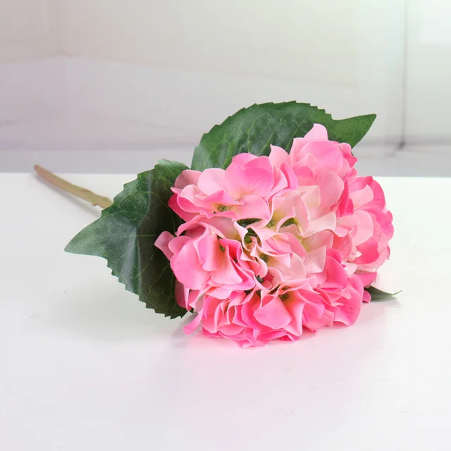 silk Hydrangea Artificial Flower single steam flower Wedding Home