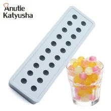 1 шт. форма для льда 20 отверстий круглая силиконовая форма виски со льдом производитель кубиков лоток аксессуары для кухни с барной стойкой