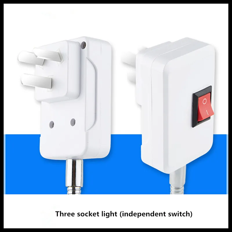 

Universal extension lamp holder LED energy-saving light bulb lamp socket three plug 5pc