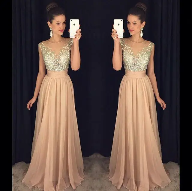 Pink Sequin Prom Dress Aliexpress