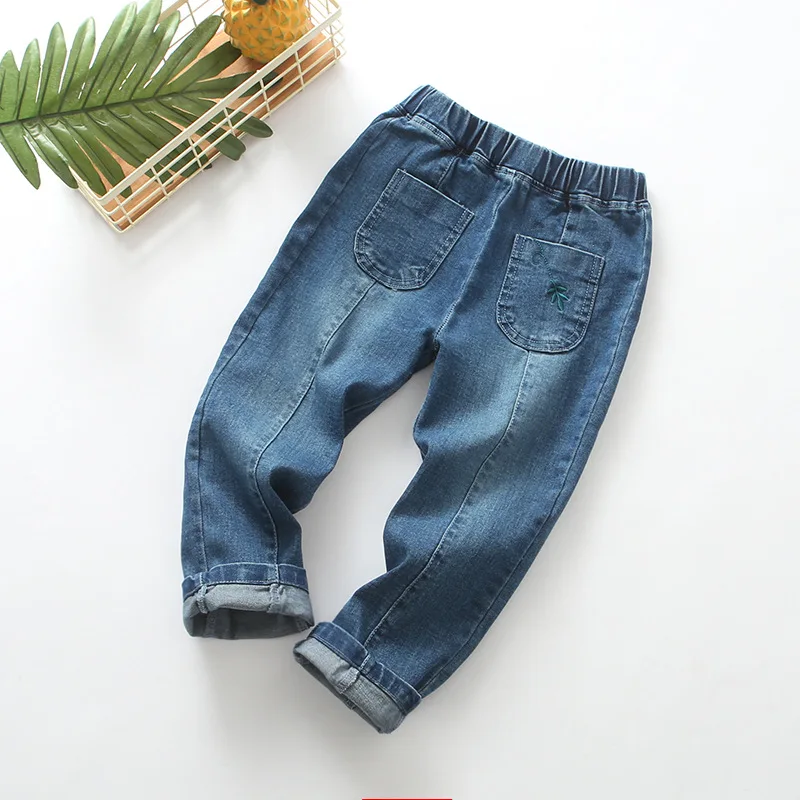 Elastic Waist Boy Jeans Autumn Children's Clothing Toddler Boy Jeans