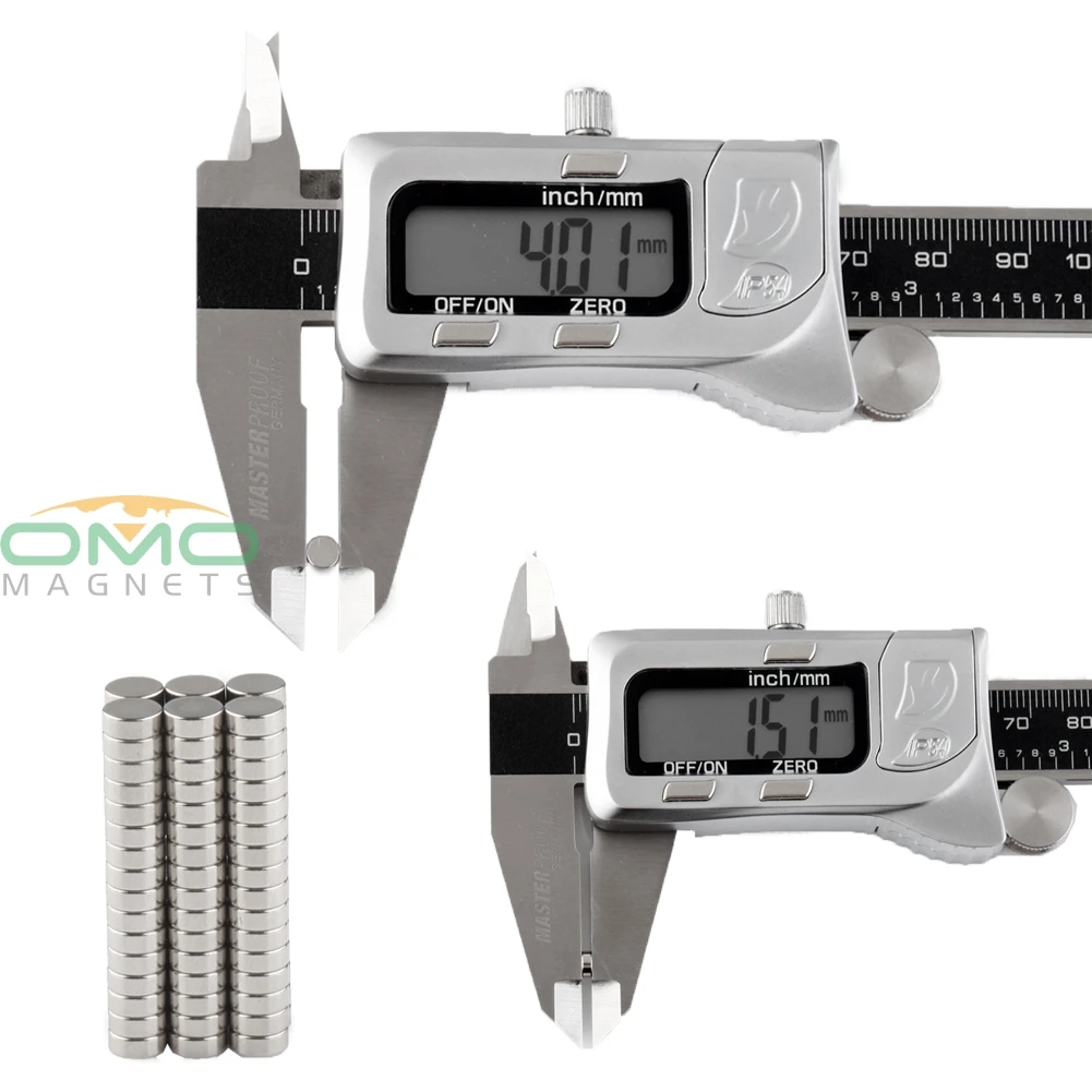 ОМО магнитики 100 шт. неодимовые магниты N50 класс 4 мм x 1,5 мм лист редкоземельные сильные магниты