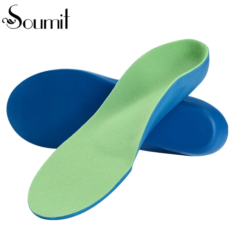 Soumit Children Kids Eva Orthopedic Insoles Children's Arch Support Orthotic Feet Care Insole Correction O / X Leg and Flat Foot soumit premium kid children orthopedic insoles arch support orthotic pad correction flatfoot o x leg eight leg feet care insole