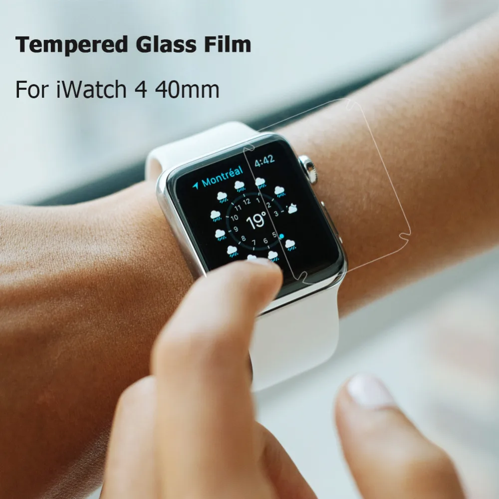 

ALLOYSEED 3pcs Soft TPU 3D Full Cover Tempered Glass Protective Film Screen Protector for Apple Watch iWatch Series 4 44/40mm