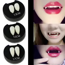 

1pair Halloween Hot Sale Zombie Vampire Fake Teeth Cosplay Party Props Scary Tooth Halloween Decoration for Home Bar Party