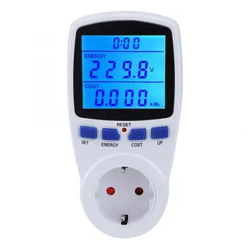 

Backlight Power Multifunction Smart Energy Metering Socket Save Money Smart Socket Power Voltage Meter 120V/230V