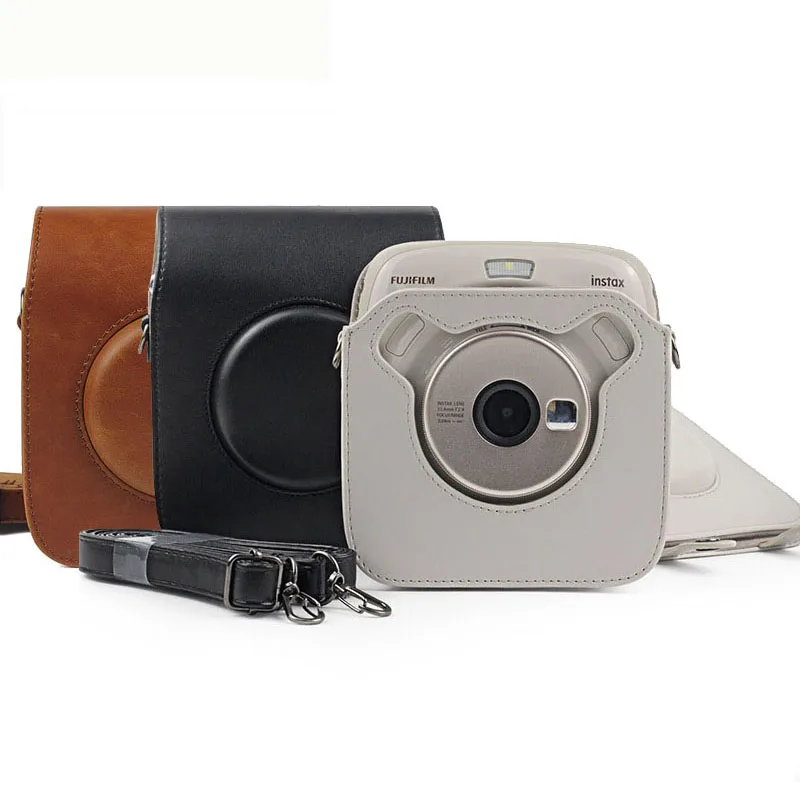 Чехол для камеры FUJIFILM Instax SQUARE SQ20 SQ10 из искусственной кожи в винтажном стиле с
