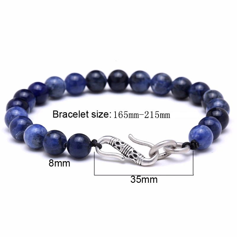 Mcllroy Couple Bracelet New Natural Tiger Eye Stone Bracelet Fashion Hooks Charm Ball Bead Bracelets Women Accessories boho 2018