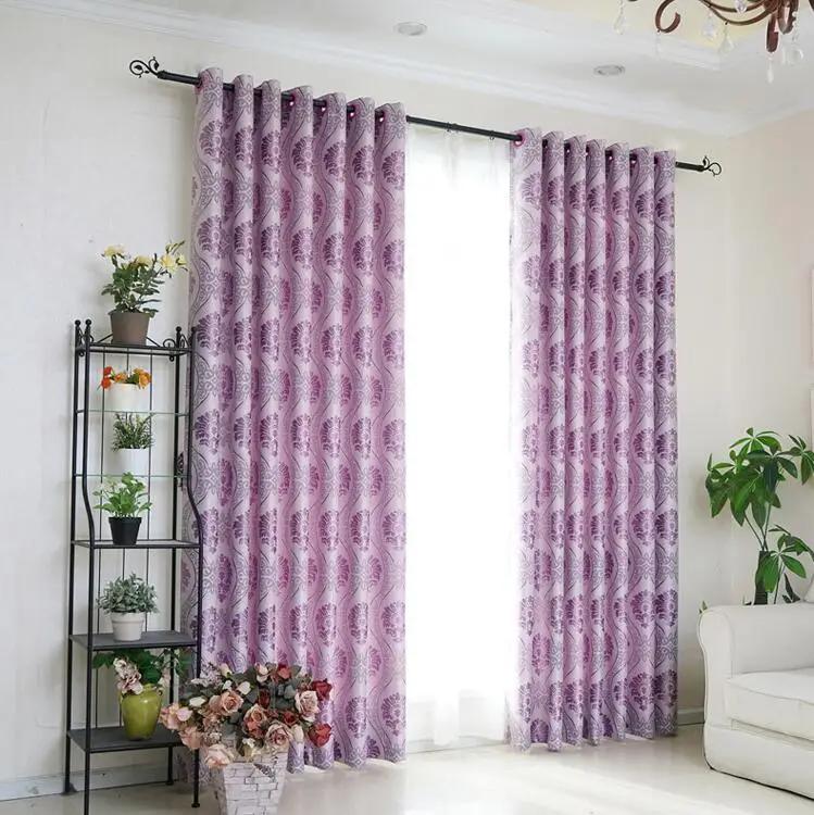 

European-style thickened finished living room balcony double layer gauze deluxe shade