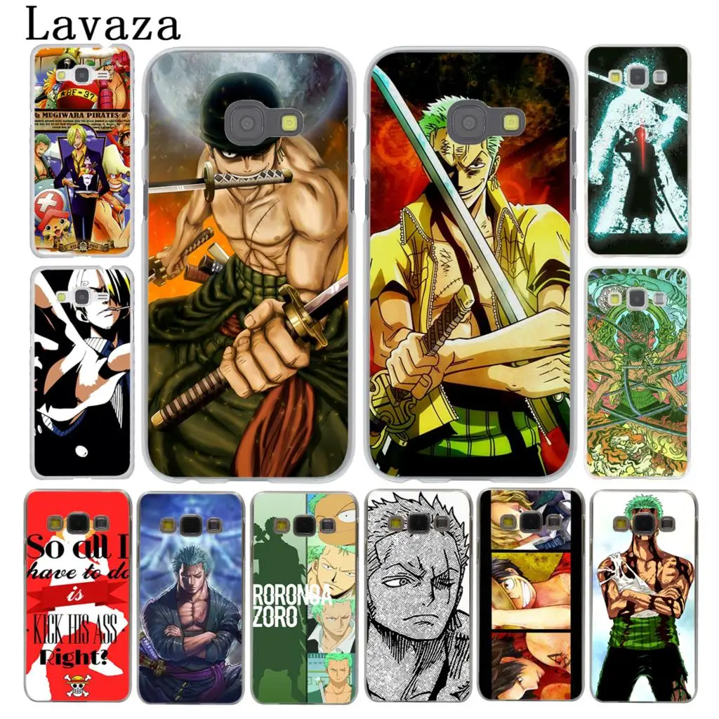 

Lavaza One Piece Roronoa Zoro Hard Phone Case for Samsung Galaxy Note 10 9 8 A9 A8 A7 A6 Plus 2018 A3 A5 2017 2016 2015 Cover