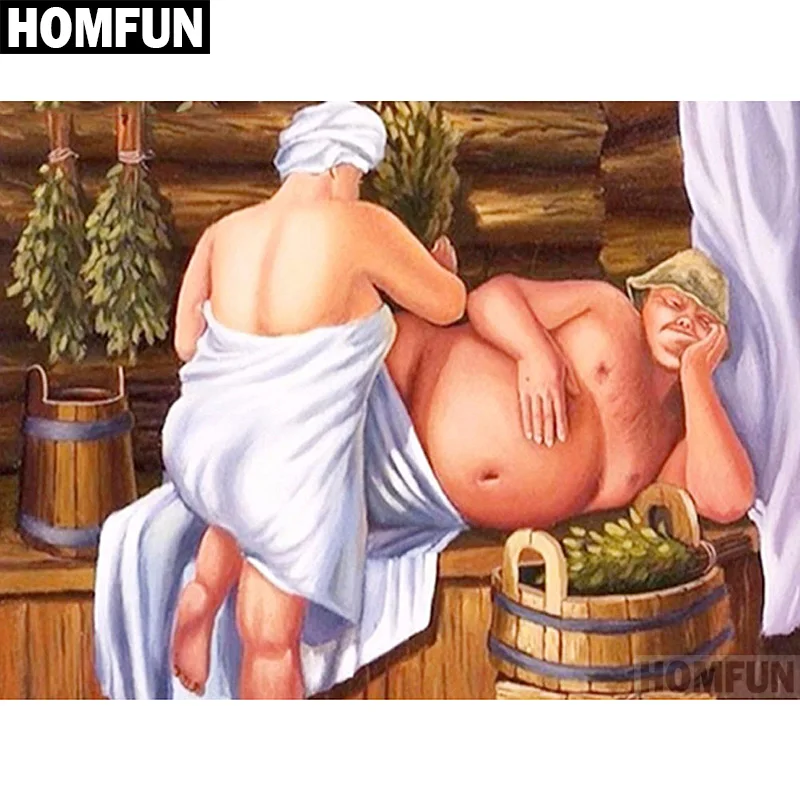 Алмазная 5D картина HOMFUN сделай сам вышивка крестиком из квадратных/круглых страз