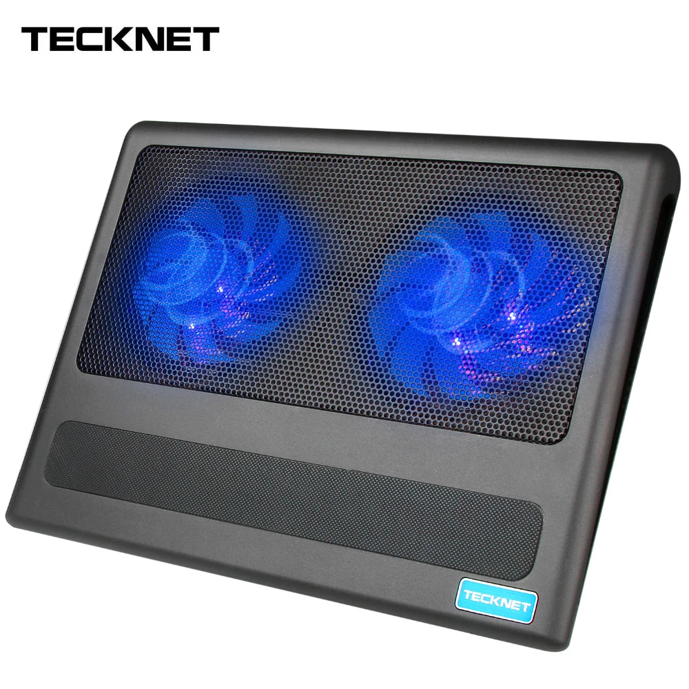 

TeckNet Portable Laptop Notebook Cooling Pad Stand 2 Fans USB Quiet Laptop Cooler Fits 9"-16"