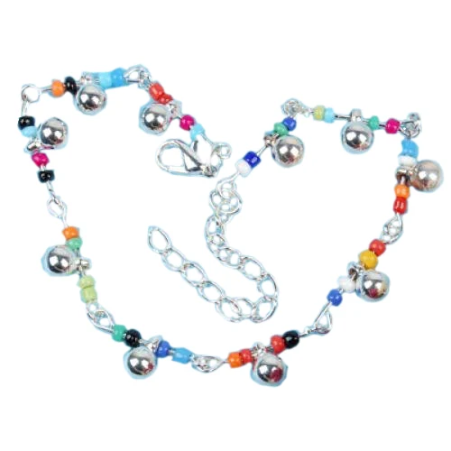

Fashion Multicolor Beads Jingle Bell Ankle Anklet Bracelet Extension Chain