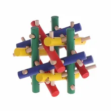  font b Pet b font Toy Colorful Wood Safety Knot Nibbler Chew Bite For Rabbit