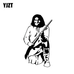 YJZT 7,8*14,1 см яркие индийский лидер Охотник воин наклейка покрытие тела солдат автомобиль Стикеры черный/серебристый винил C21-0066