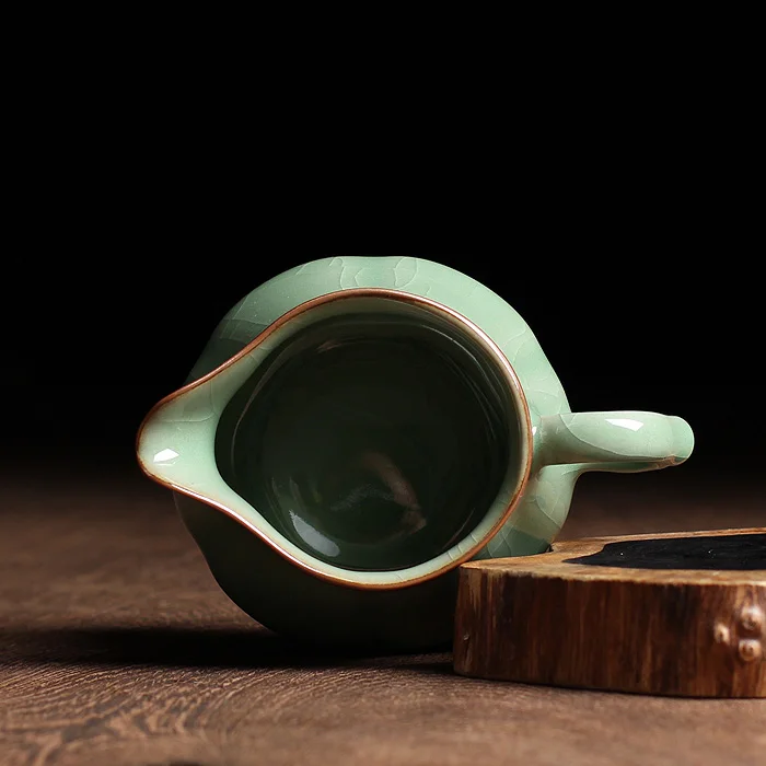 WIZAMONY Китайский Longquan Celadon большой Cqapacity ручной работы ярмарка кружка 200 мл Justice чашка чай горшок точки чайная посуда Чайный набор кунг-фу