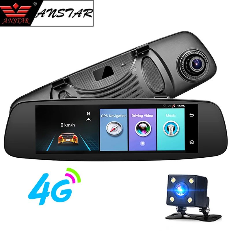 

ANSTAR 4G Car DVR 7.84" Android 5.1 Dash Cam 1080P Rear View Mirror DVR Car Camera Dual lens Video Recorder Registrar Car DVRS